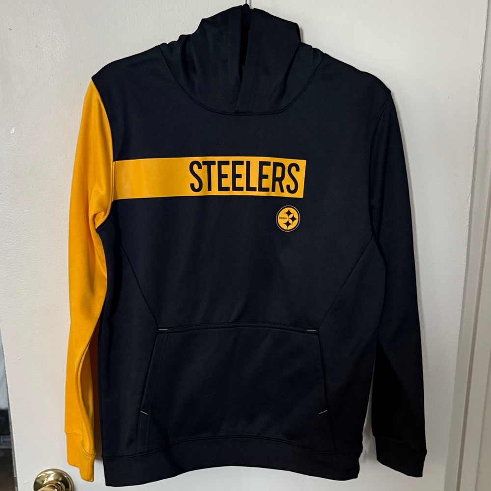 Nike Black and Yellow Steelers Hoodie